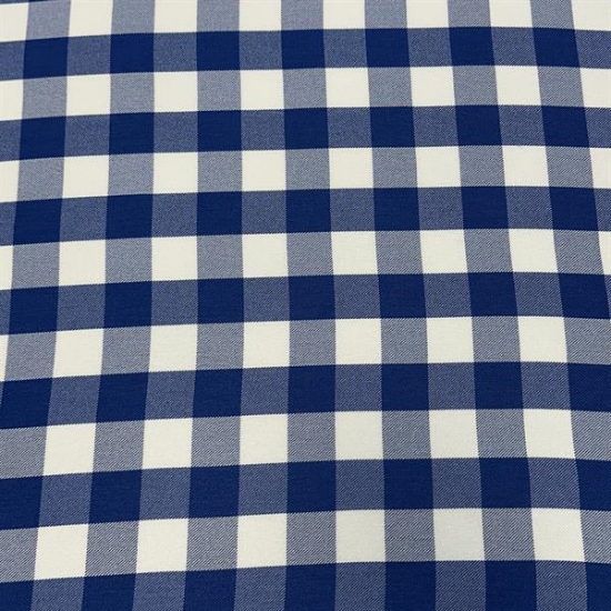 Picture of 54"x54" Linen Blue/White Gingham