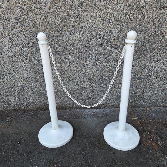 Picture of White Plastic Stanchion