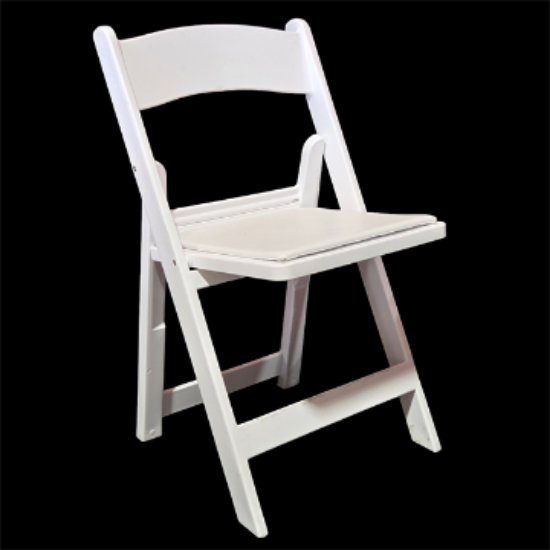 Picture of  Chair White Resin - Folding